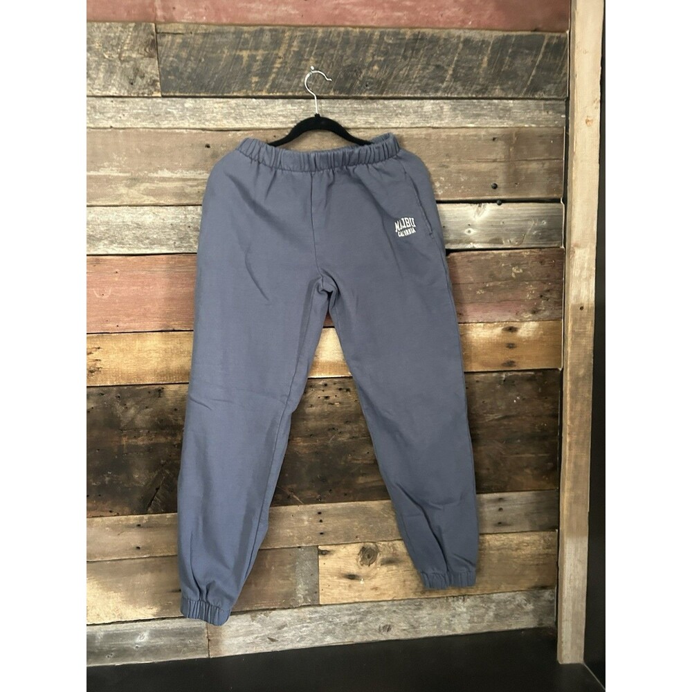 Brandy Melville joggers feature a "Malibu California" logo